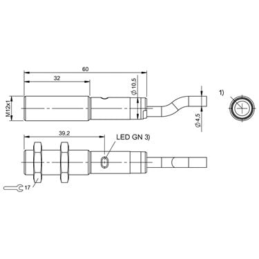 BOS 12M-X-RS10-02 BALLUFF  - Codice di ordinazione: BOS01WT
