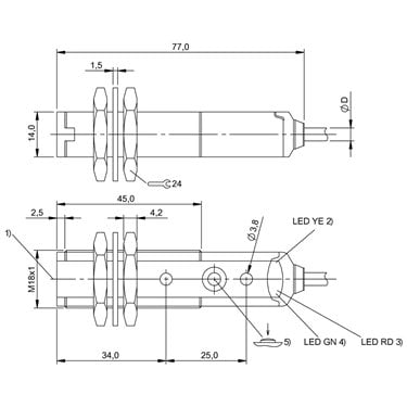 BOS 18KF-NA-1HA-C-02 BALLUFF  - Codice di ordinazione: BOS00HP