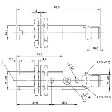 BOS 18KF-NA-1PD-S4-C BALLUFF  - Codice di ordinazione: BOS00J3