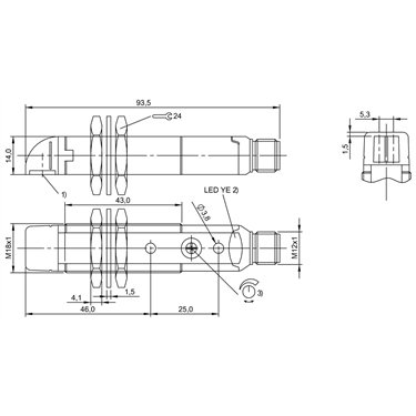 BOS 18KW-PA-1LQH-S4-C BALLUFF  - Code de commande: BOS00LM
