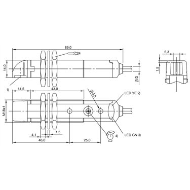 BOS 18KW-PA-1PD-C-02 BALLUFF  - Codice di ordinazione: BOS00LR