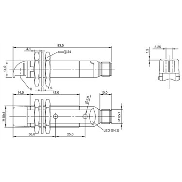 BOS 18KW-PA-1XA-S4-C BALLUFF  - Codice di ordinazione: BOS00M1