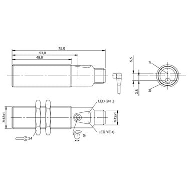 BOS 18M-NA-LD20-S4 BALLUFF  - Codice di ordinazione: BOS01R3