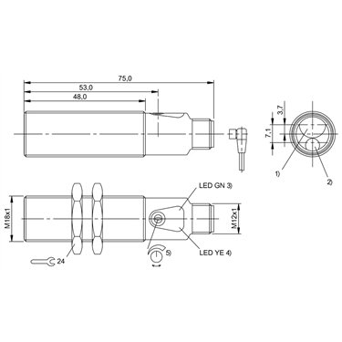 BOS 18M-PA-LH23-S4 BALLUFF  - Codice di ordinazione: BOS01C5