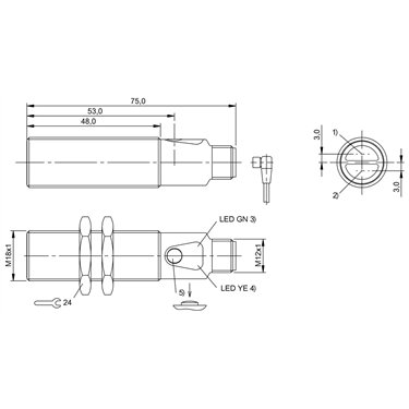 BOS 18M-PI-PR30-S4 BALLUFF  - Codice di ordinazione: BOS01UE