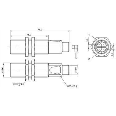 BOS 18M-PO-PR23-S4 BALLUFF  - Codice di ordinazione: BOS01F9