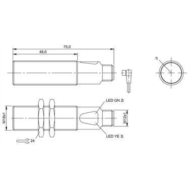 BOS 18M-PO-RE25-S4 BALLUFF  - Codice di ordinazione: BOS025L