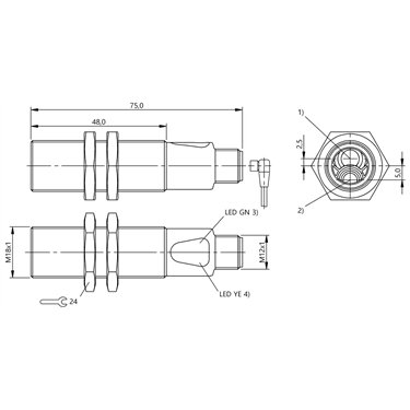 BOS 18M-PS-ID23-S4 BALLUFF  - Codice di ordinazione: BOS01HL