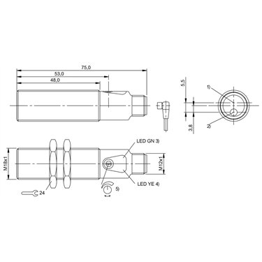 BOS 18M-PS-LR20-S4 BALLUFF  - Codice di ordinazione: BOS01R4