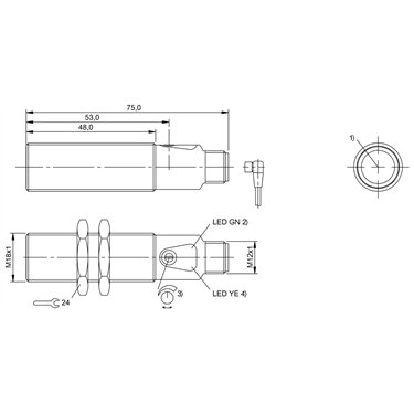 BOS 18M-PS-RE21-S4 BALLUFF  - Codice di ordinazione: BOS025F
