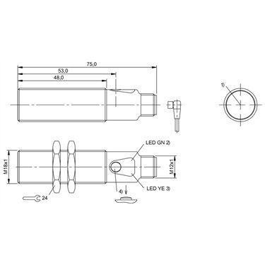 BOS 18M-PUV-RE30-S4 BALLUFF  - Codice di ordinazione: BOS01J7