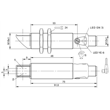 BOS 18MR-PA-PR20-S4S BALLUFF  - Codice di ordinazione: BOS027Z