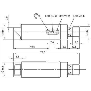 BOS 18MR-PS-1HA-E5-C-S4 BALLUFF  - Codice di ordinazione: BOS010J