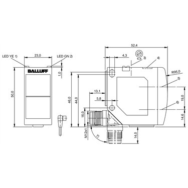 BOS 23K-PA-LH20-S4 BALLUFF  - Part Number: BOS01FT