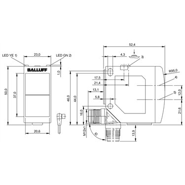BOS 23K-PA-LR10-S4 BALLUFF  - Part Number: BOS01HJ