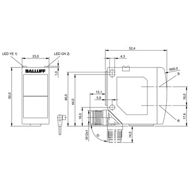 BOS 23K-PA-RR10-SA1-S4S BALLUFF  - Part Number: BOS01FW
