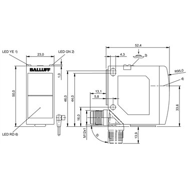 BOS 23K-PU-LE10-S4 BALLUFF  - Codice di ordinazione: BOS016L
