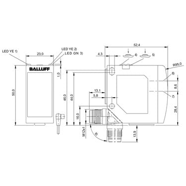 BOS 23K-UU-LH11-S92 BALLUFF  - Part Number: BOS01UW