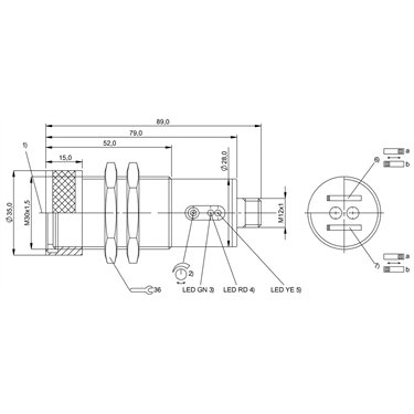 BOS 30M-GA-1PH-S4-C BALLUFF  - Codice di ordinazione: BOS0134