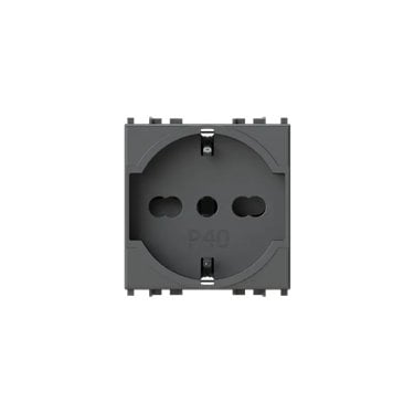 4B.V19.P40 4Box - P40 Toma de corriente 2p+T para Vimar Ark� Gris