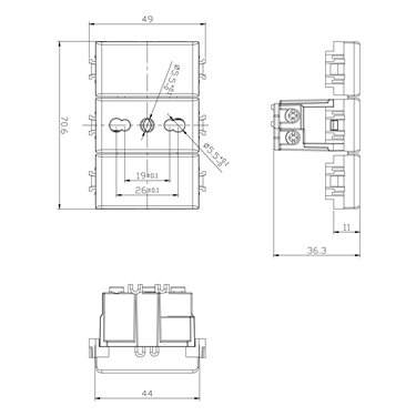 4B.AM.BT 4Box - Bitappo para Bticino Matix Blanca