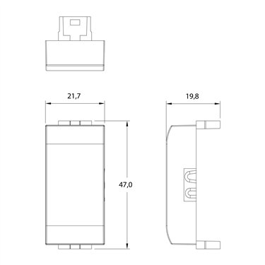 4B.NT.TT 4Box - Titappo para Bticino Livinglight Tech