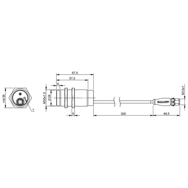 BAE LX-VS-SW030A BALLUFF  - Part Number: BAE011M