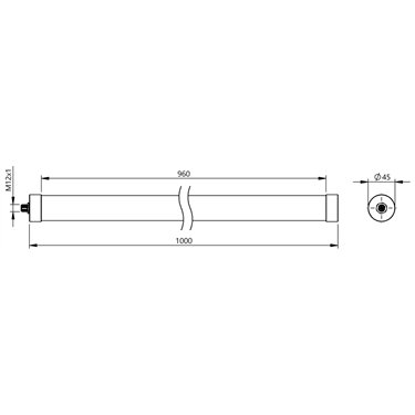 BAE LX-XA-BW0960A-S4 BALLUFF  - Part Number: BAE00ZR
