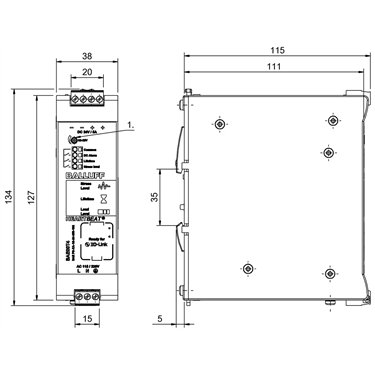 BAE PS-XA-1S-24-050-102 BALLUFF  - Part Number: BAE00T4