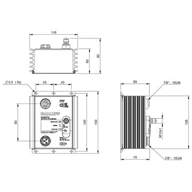 BAE PS-XA-1W-24-080-605-I BALLUFF  - Part Number: BAE00TM