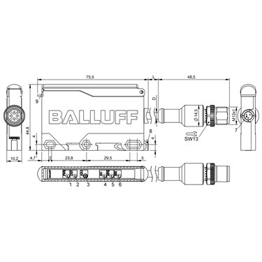 BAE SA-CS-025-YP-BP00,3-GS04 BALLUFF  - Codice di ordinazione: BAE00L9