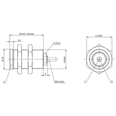 BAM LS-FO-002-F BALLUFF  - Codice di ordinazione: BAM01U2