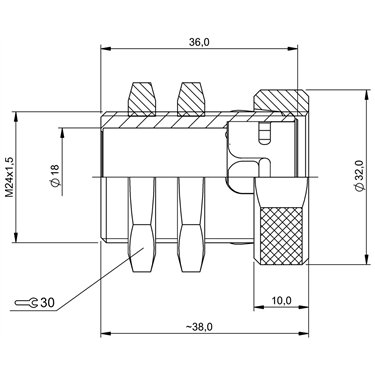 BAM MC-XA-023-D18,0-2-FS BALLUFF  - Codice di ordinazione: BAM022K