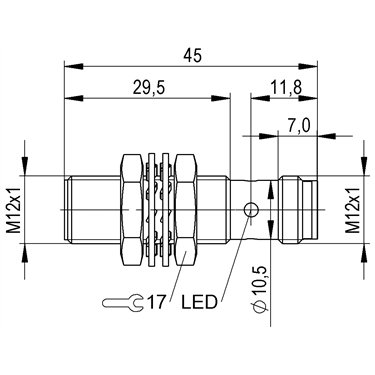 BAW M12ME-UAC35C-S04G BALLUFF  - Codice di ordinazione: BAW004K