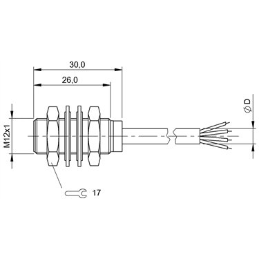 BAW M12ME-UAD50B-BP01 BALLUFF  - Codice di ordinazione: BAW0011