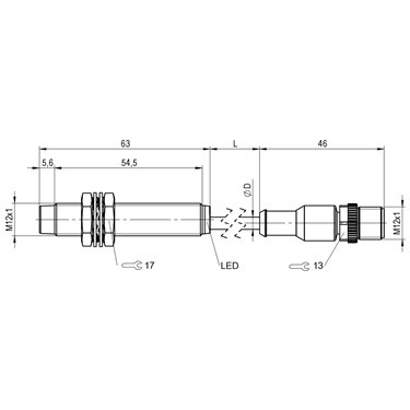 BAW M12MM-UAC70G-BP00,2-GS04 BALLUFF  - Codice di ordinazione: BAW004E