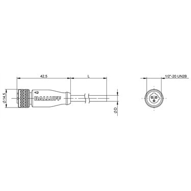 BCC A213-0000-1C-123-EX43T2-050 BALLUFF  - Codice di ordinazione: BCC0H79