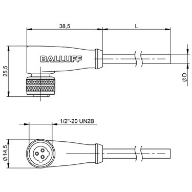 BCC A223-0000-1C-123-EX43T2-020 BALLUFF  - Part Number: BCC0H7C
