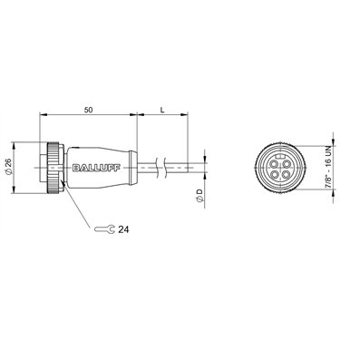 BCC A314-0000-10-003-PX04A5-120 BALLUFF  - Codice di ordinazione: BCC0JH9