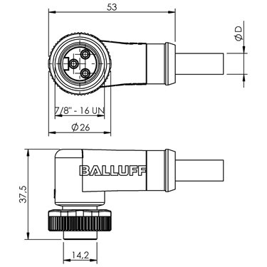 BCC A323-0000-10-071-VX43W6-050 BALLUFF  - Codice di ordinazione: BCC099M