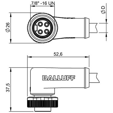 BCC A324-0000-10-003-PX04A5-050 BALLUFF  - Codice di ordinazione: BCC06J0