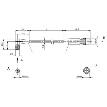 BCC M224-M313-30-617-PX0314-030 BALLUFF  - Code de commande: BCC0CL2
