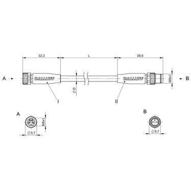 BCC M314-M313-30-300-PX0334-003 BALLUFF  - Part Number: BCC0CAH