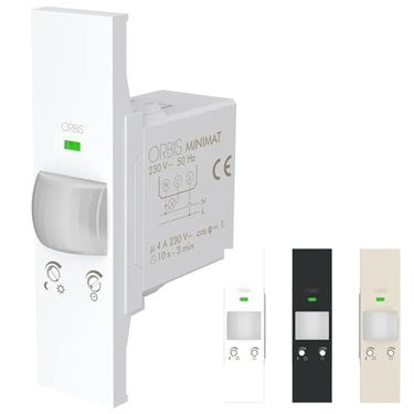 OB135320 - Orbis - Minimat LN – Встраиваемый датчик движения, 120°, 1 модуль, 230 В