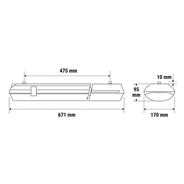 40043 - Beghelli - Weatherproof LED luminaire