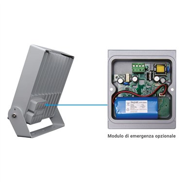 43175 - Beghelli - Proiettore LED per esterni asimmetrico