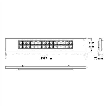 42358 - Beghelli - Panel LED de superficie