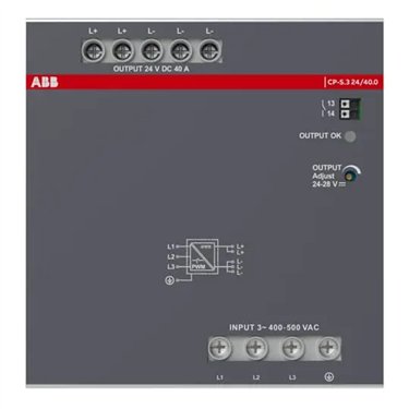 1SVR340867R1000 CP-S.3 24/40.0 ABB Power supply In:3x400-500VAC Out:DC