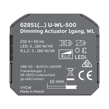 62851 U-WL-500 ABB Dimming Actuator