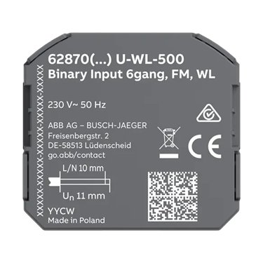 62870/6.0 U-WL-500 ABB Binary input